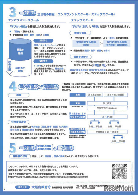 リーフレット「令和10年度以降の公立高等学校入学者選抜制度について」
