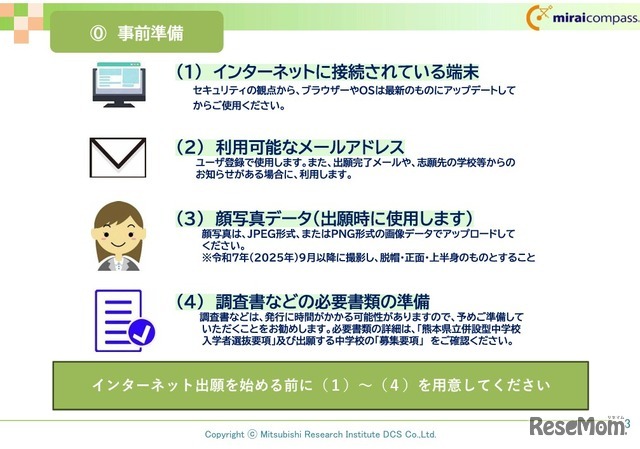 事前準備　(c) Mitsubishi Research Institute DCS Co.,Ltd.