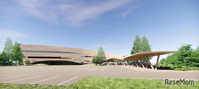 福井県提供（恐竜学部棟の完成イメージ図）