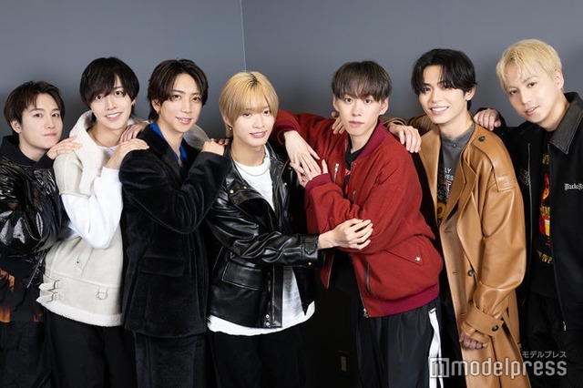 モデルプレスのインタビューに応じたIMP.／椿泰我、松井奏、鈴木大河、佐藤新、基俊介、影山拓也、横原悠毅（C）モデルプレス