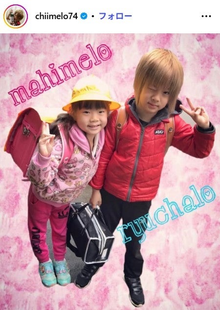 2017年のまひめろ＆琉ちゃろ／ちいめろInstagramより