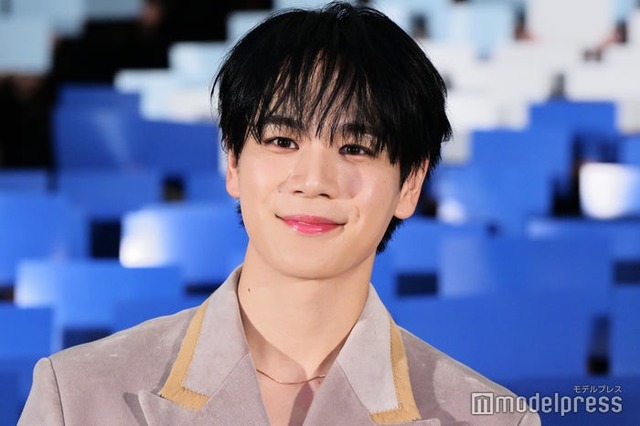 映画 「富士山と、コーヒーと、しあわせの数式」公開御礼舞台挨拶に出席した豆原一成（C）モデルプレス