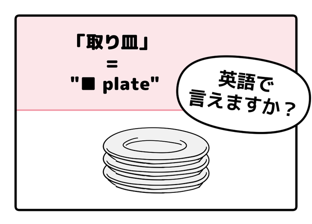 マンガでわかる！英語で「取り皿」はなんて言う？