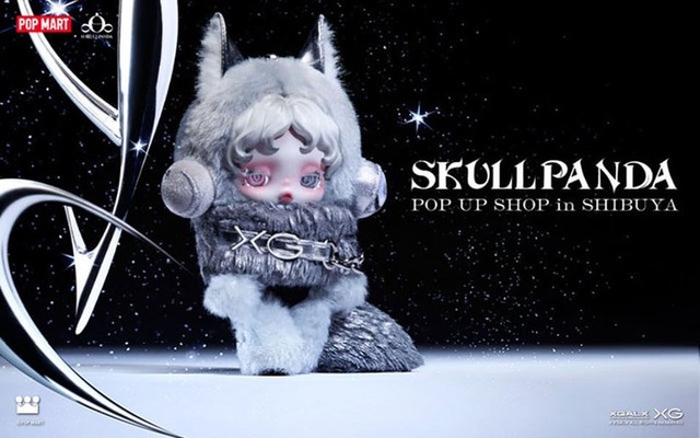 SKULLPANDA×XGコラボぬいぐるみペンダント（提供写真）
