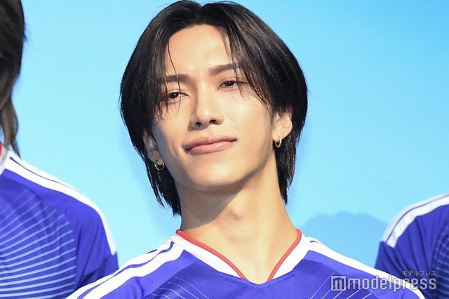 JFA・アディダス「サッカー日本代表 2026」キャンペーン共同発表会に出席した池崎理人（C）モデルプレス