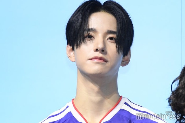 JFA・アディダス「サッカー日本代表 2026」キャンペーン共同発表会に出席した佐藤景瑚（C）モデルプレス