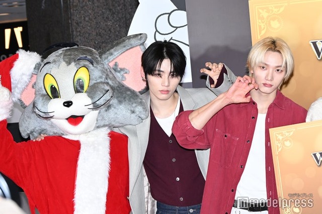 メインツリー点灯式に出席したTAESAN、SUNGHO（C）モデルプレス（C）モデルプレス