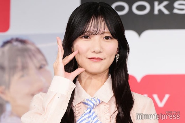 発売記念取材会見を行った河田陽菜（C）モデルプレス