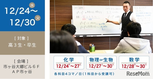 医学部受験 冬期医進特訓