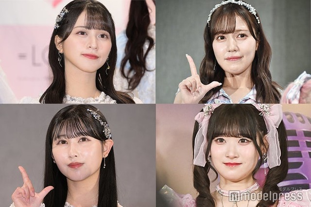 （上段左上から時計回り）佐々木舞香、諸橋沙夏、齋藤樹愛羅、山本杏奈（C）モデルプレス