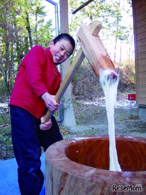 冬の信州こども山賊キャンプのようす