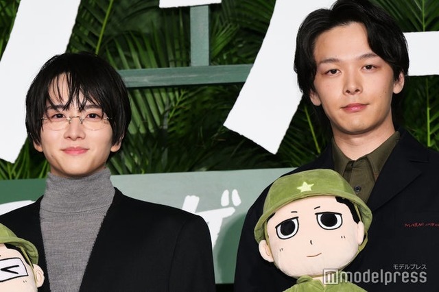 「ペリリュー −楽園のゲルニカ−」東京プレミアに出席した板垣李光人、中村倫也（C）モデルプレス