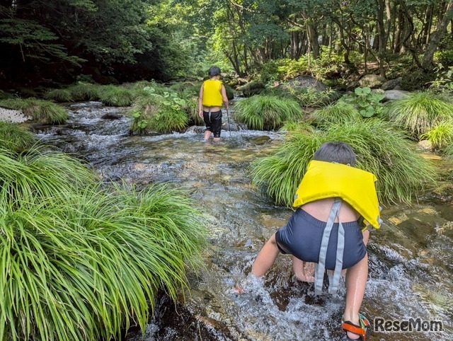 川遊びのようす