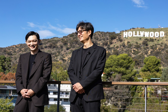 11/19ハリウッドサイン前　『国宝』©吉田修一／朝日新聞出版　©2025映画「国宝」製作委員会