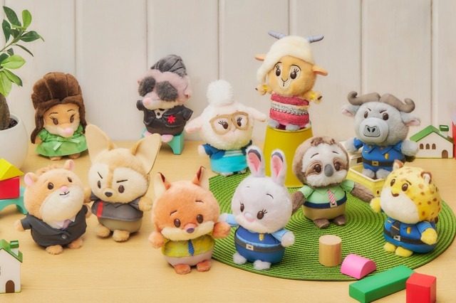 「うるぽちゃちゃん」ぬいぐるみ　各1,600円