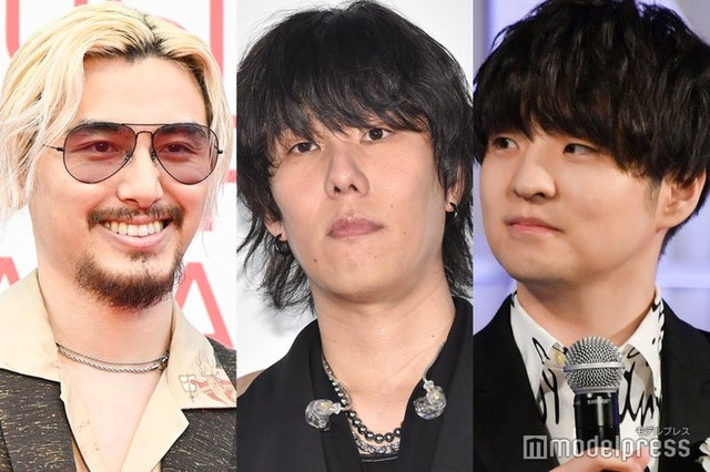 藤井 風、野田洋次郎、藤原聡（C）モデルプレス
