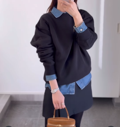 【GU】メンズ定番品をゆるく着こなす。シンプルきれいな大人カジュアル【40代の毎日コーデ】