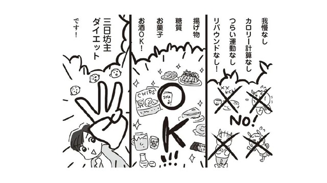我慢のいらないダイエットなんてあるの?! 揚げ物・お菓子・お酒がオールOKの「3日坊主ダイエット」とは?!【アラフィフ母さんが7kg痩せた！奇跡の仕組みダイエット #８】