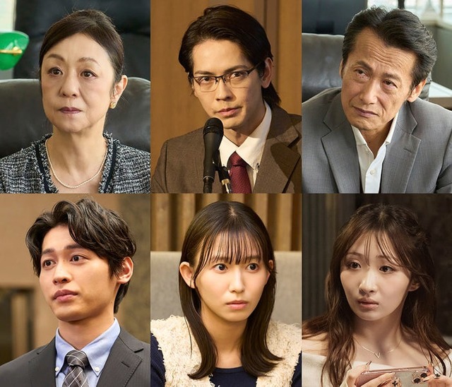 （上段左から）山下容莉枝、猪塚健太　コメント 、田中孝史（下段左から）小林亮太、志田音々、石川翔鈴（C）テレビ東京