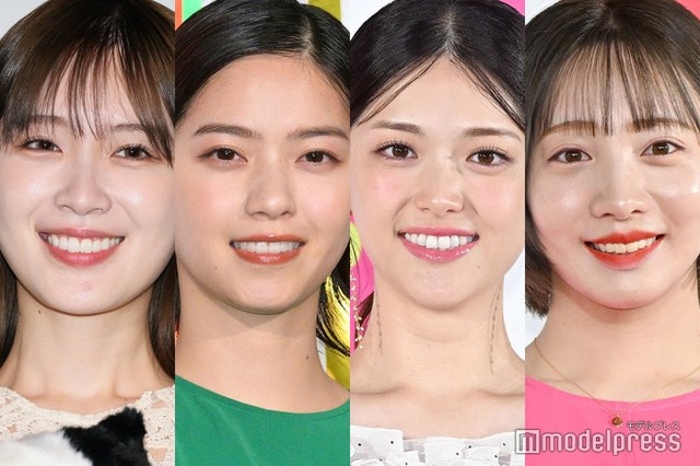 （左から）高山一実、西野七瀬、松村沙友理、能條愛未（C）モデルプレス