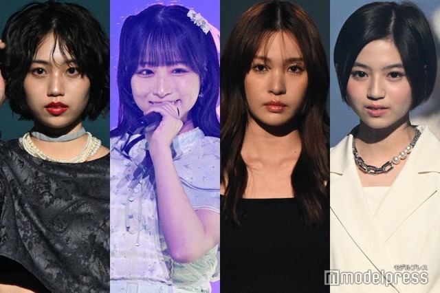 （左から）平美乃理、原田清花、中川紅葉、佐々木満音（C）モデルプレス