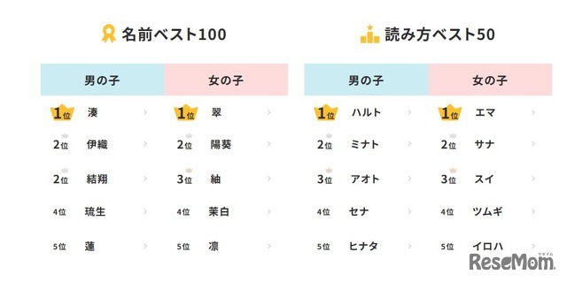 2025年生まれ名前調査
