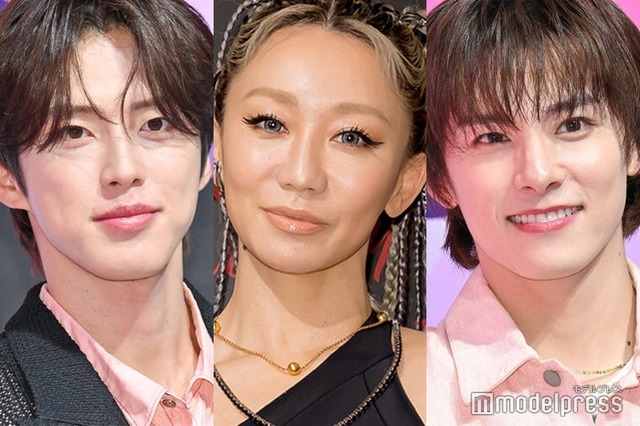 河野純喜、倖田來未、川西拓実（C）モデルプレス
