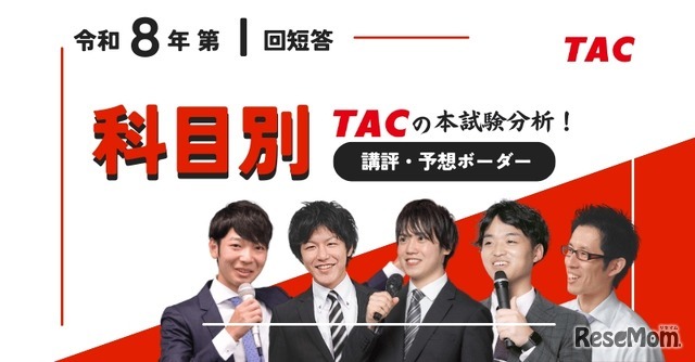【TAC公認会計士】講評・ボーダー予想