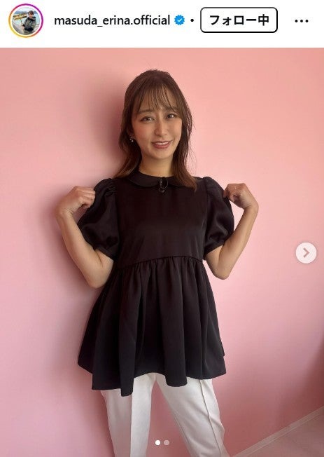 枡田絵理奈アナウンサーInstagramより