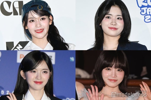 （左上から時計回りに）RAN（石井蘭）、KOKONA（佐々木心菜）、SHIZUKU（飯田栞月）、COCORO（加藤心）（C）モデルプレス