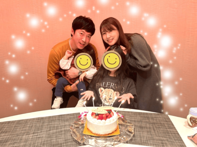 東貴博、家族4人でパシャリ！安めぐみの誕生日＆結婚14周年を豪華にお祝い「いい記念になるね」
