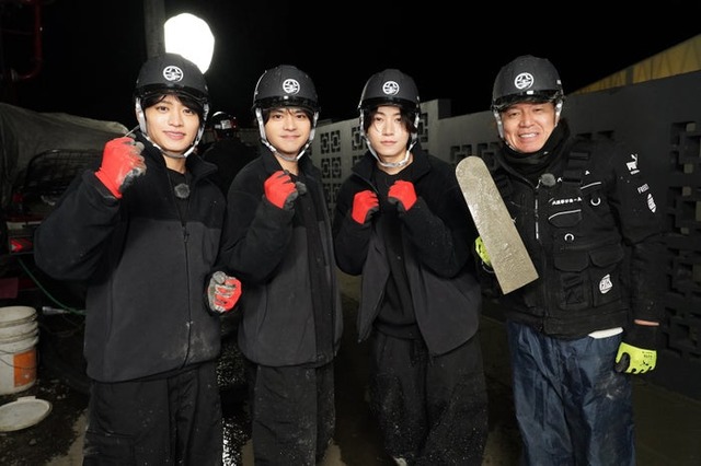 猪俣周杜、佐藤勝利、橋本将生、ヒロミ（C）日本テレビ