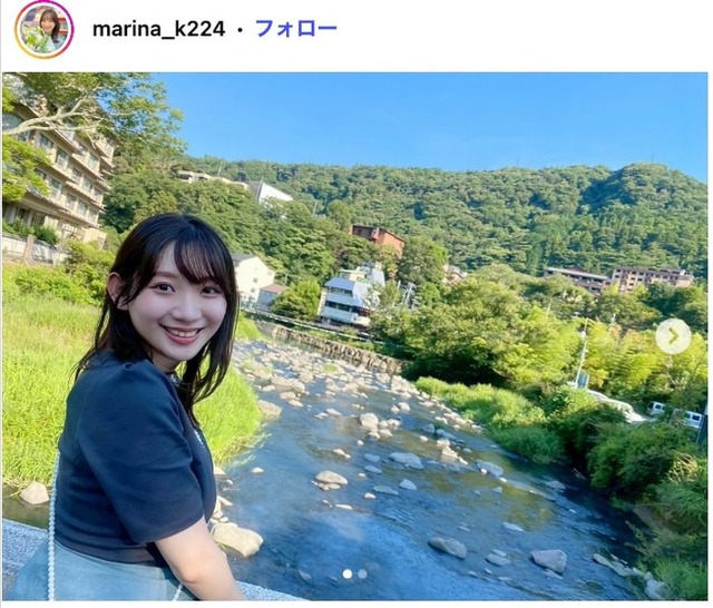 小林茉里奈アナInstagramより