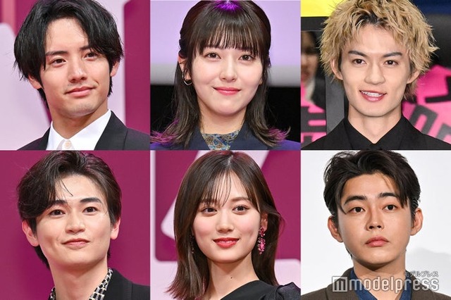 （上段左から時計回り）赤楚衛二、浜辺美波、佐野勇斗、倉悠貴、山下美月、西垣匠（C）モデルプレス
