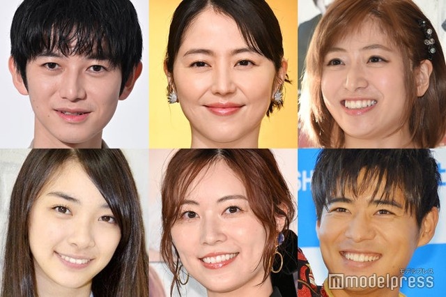 （左上から時計回りに）本郷奏多、長澤まさみ、南沢奈央、辻本達規、松井珠理奈、田中日奈子（C）モデルプレス