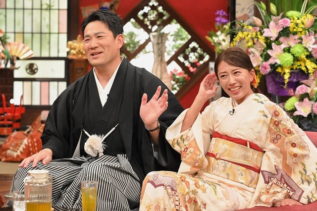 田中将大、里田まい（C）カンテレ・フジテレビ