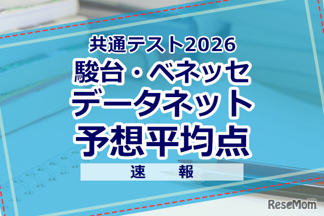 【共通テスト2026】予想平均点（1/18速報）文系6教科585点・理系6教科600点…データネット