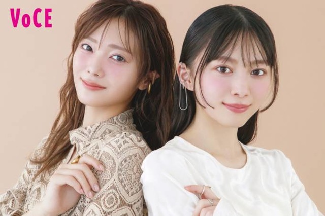 櫻坂46田村保乃＆森田ひかる、透明感たっぷりの春待ちメイクを披露！“大人かわいい”魅力が全開