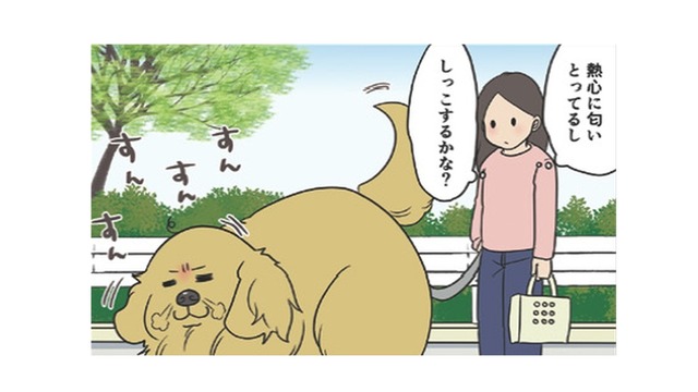 排水溝のすきまに吸い込まれた?! 恐るべし、愛犬の消えたしっこ事件…【おさんぽですし！　おしゃべり犬とイライラ猫の日記 #15】