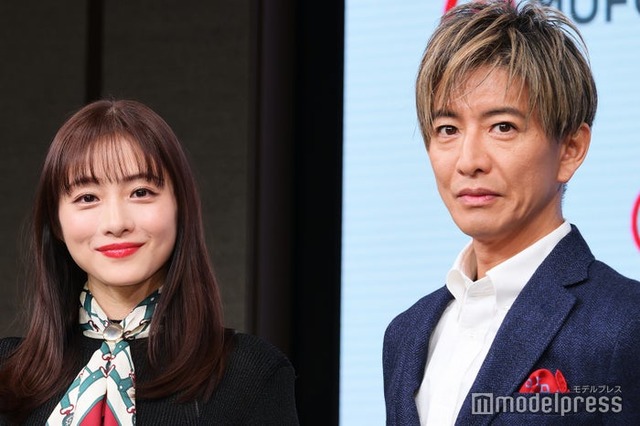 三菱UFJフィナンシャル・グループ「新 TVCM 発表会」に出席した石原さとみ、木村拓哉（C）モデルプレス
