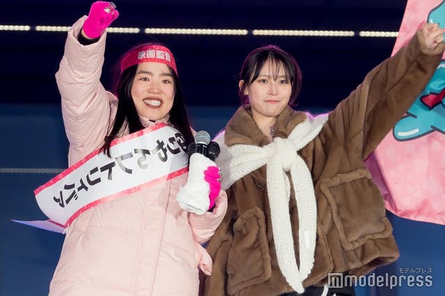 映画「禍禍女」公開直前！大演説会 in 新宿・歌舞伎町に出席したゆりやんレトリィバァ、南沙良（C）モデルプレス