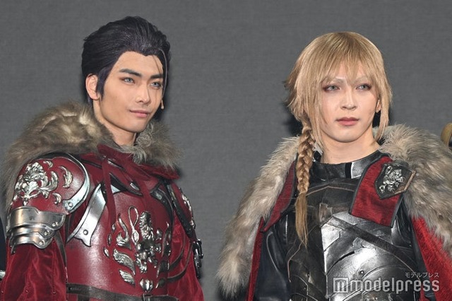 「FINAL FANTASY BRAVE EXVIUS 幻影戦争 THE STAGE 」囲み取材に出席した武藤潤、吉田仁人（C）モデルプレス