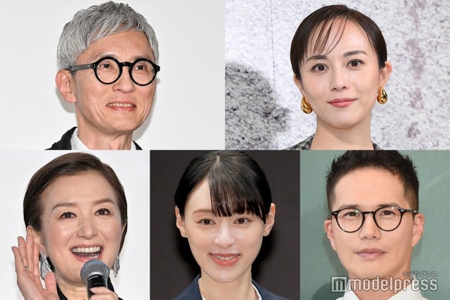 （上段左から）松重豊、比嘉愛未（下段左から）鈴木京香、栗山千明、市原隼人（C）モデルプレス