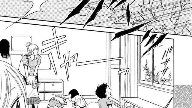 台風が早めにやってきて、おうちの人がたくさん迎えにきた。職員たちも帰ってる… あの人は⁉【弾丸ハニー  #34】