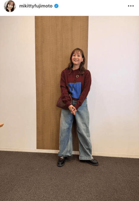 藤本美貴、カジュアルな私服SHOTに反響「可愛い！」「めっちゃ似合ってます」