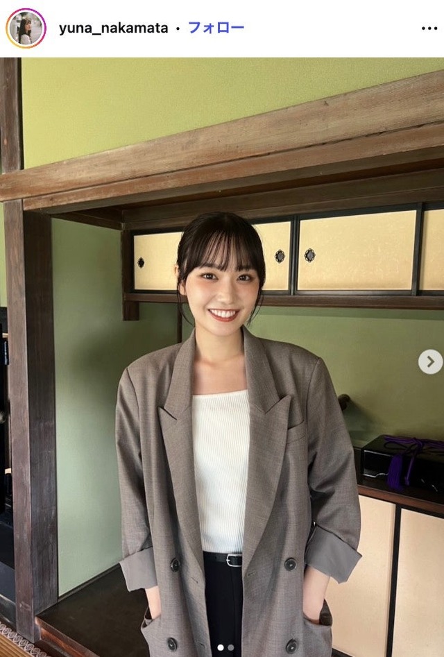 仲俣由菜Instagramより