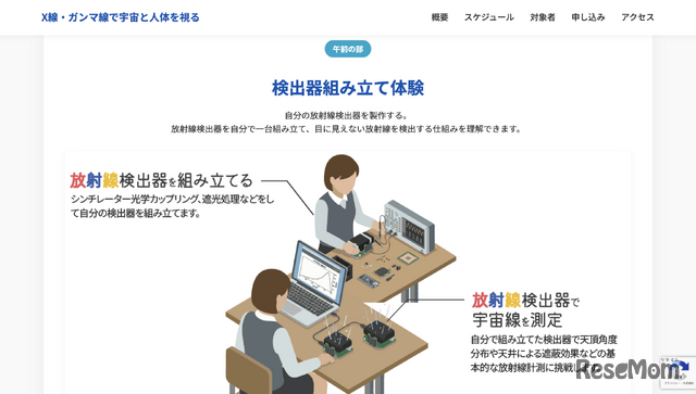 午前の部：検出器組み立て体験