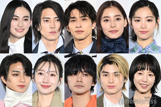 （上段左上から時計回り）八木莉可子、山下智久、横浜流星、新木優子、當真あみ、夏帆、本田響矢、北村匠海、波瑠、岩瀬洋志（C）モデルプレス