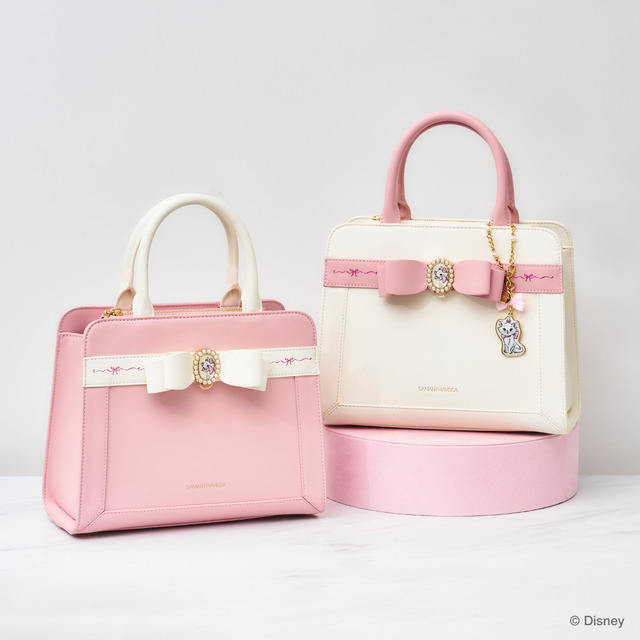 ハンドバッグ（ピンク／ホワイト）¥23,100「おしゃれキャット マリー」コレクション　