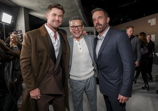 クリス・ヘムズワース、マット・デイモン、ベン・アフレック『クライム 101』ワールドプレミア